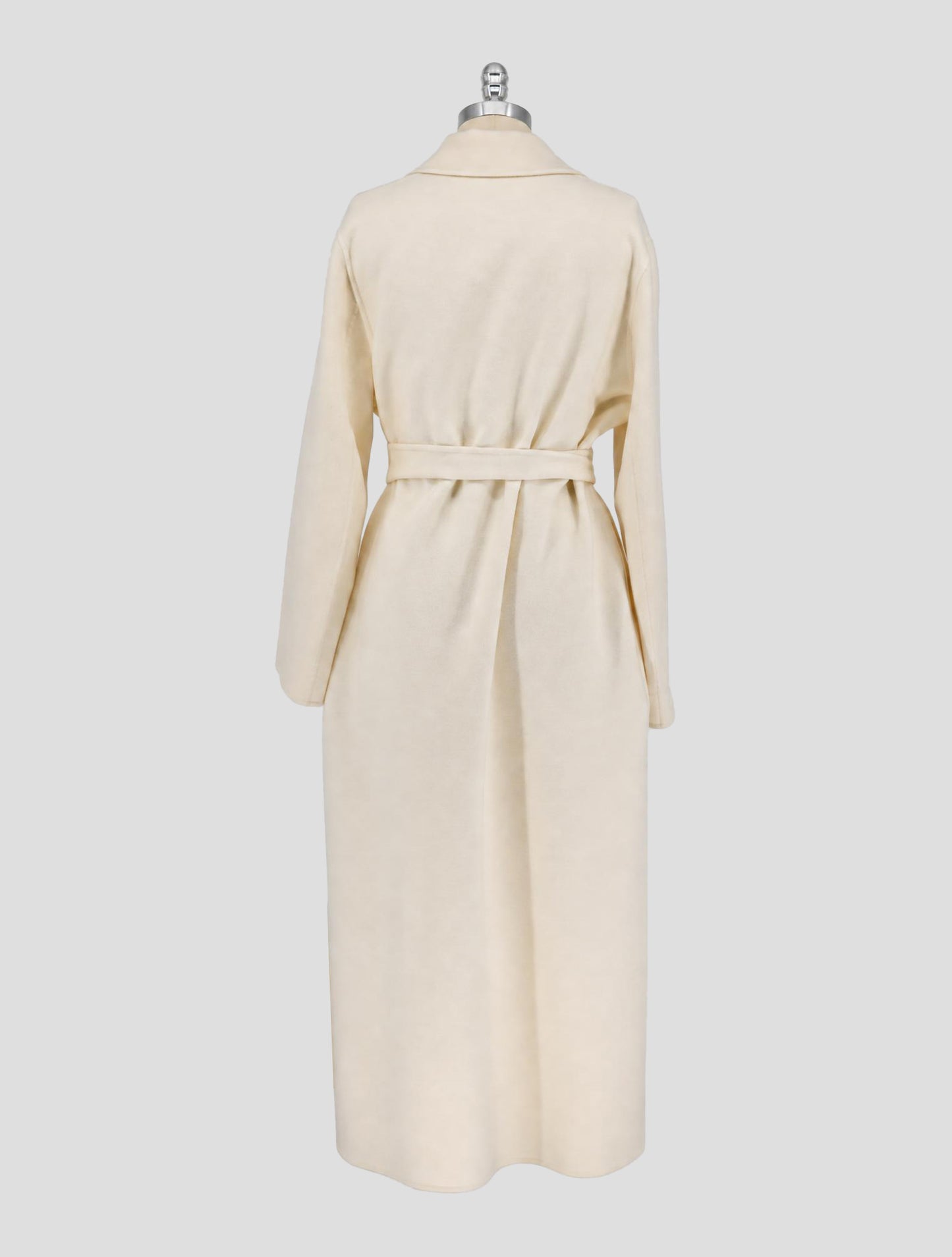 Kiton White Cashmere Overcoat Women