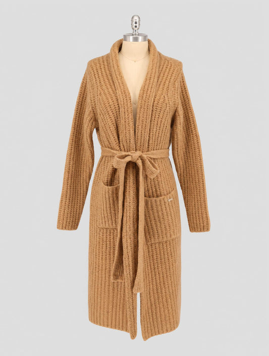 Kiton Brown Cashmere Silk Cardigan Women