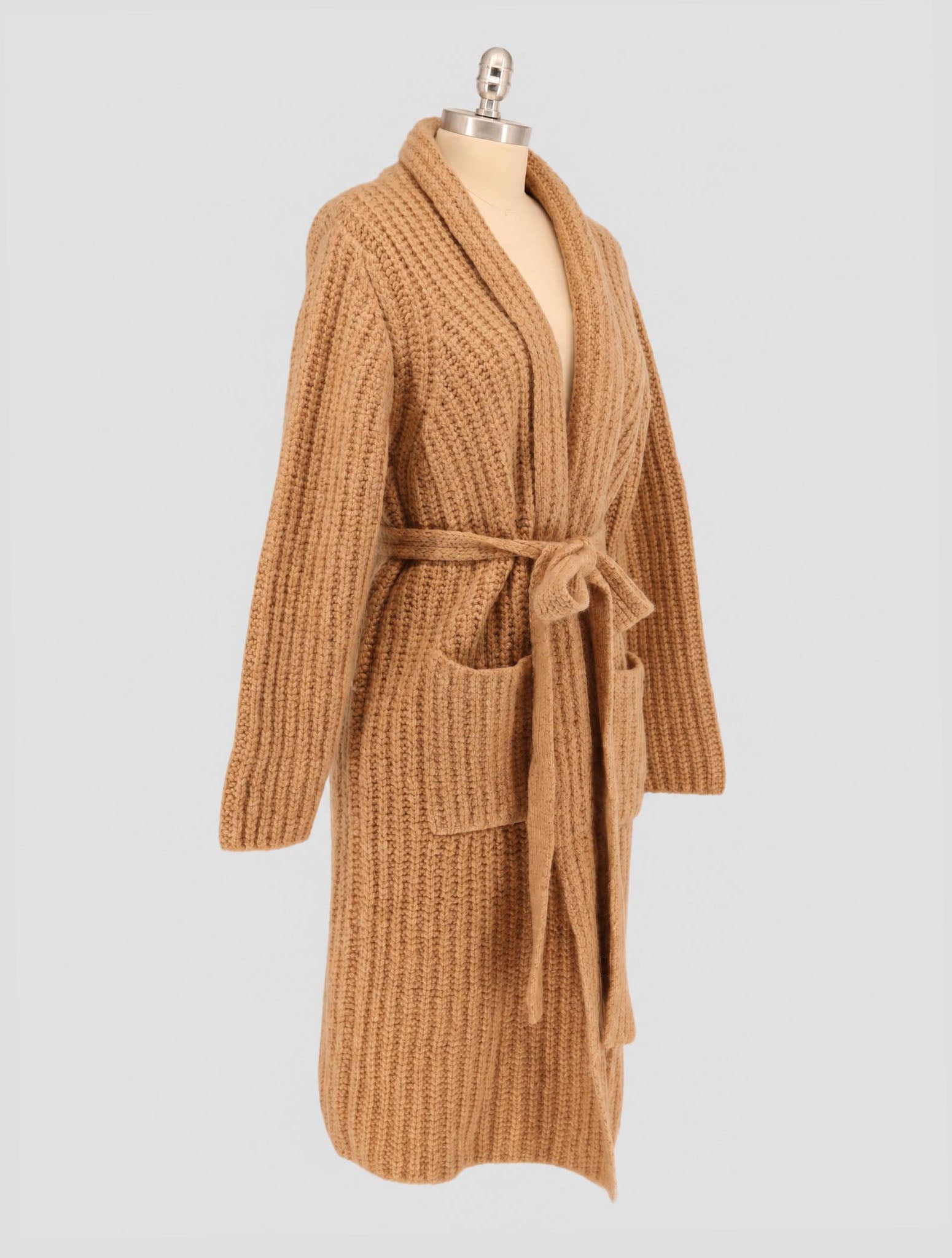 Kiton Brown Cashmere Silk Cardigan Women
