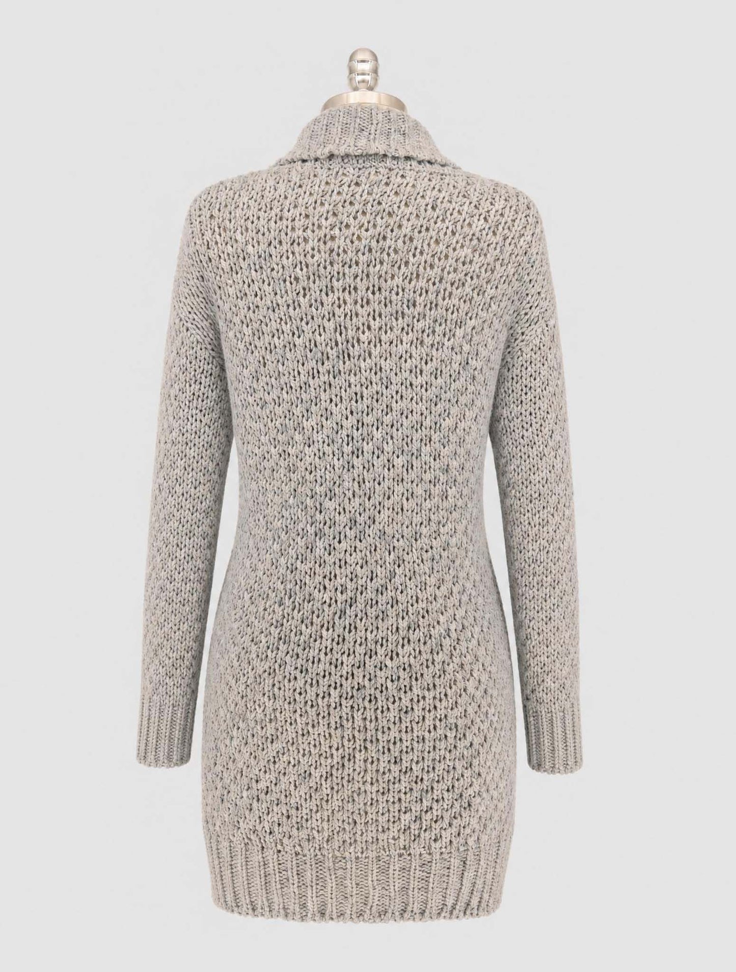 Kiton Light Gray Cotton Cashmere Cardigan Women