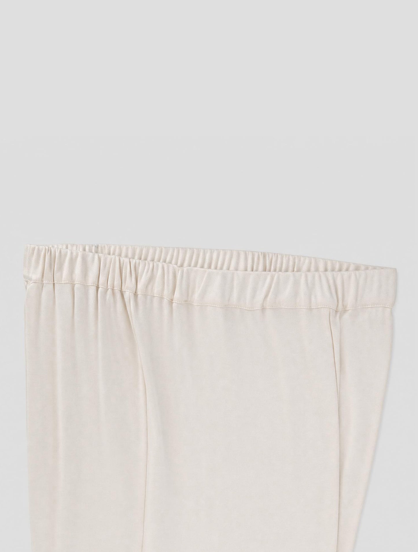 Kiton White Silk Pants Women