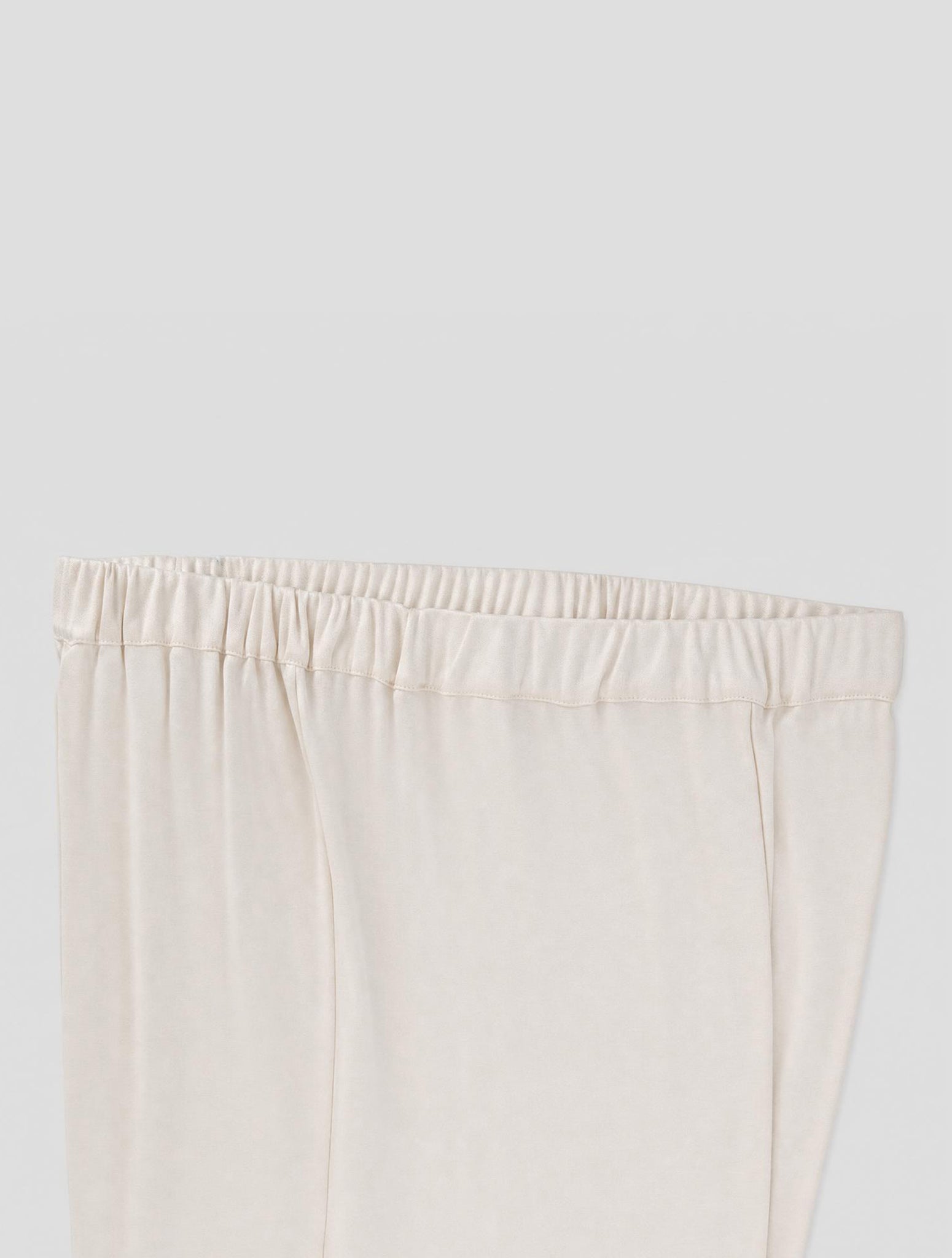Kiton White Silk Pants Women