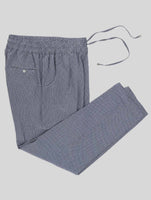 Kiton Blue White Silk Pants Women