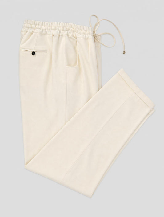 Kiton White Cashmere Pants Women