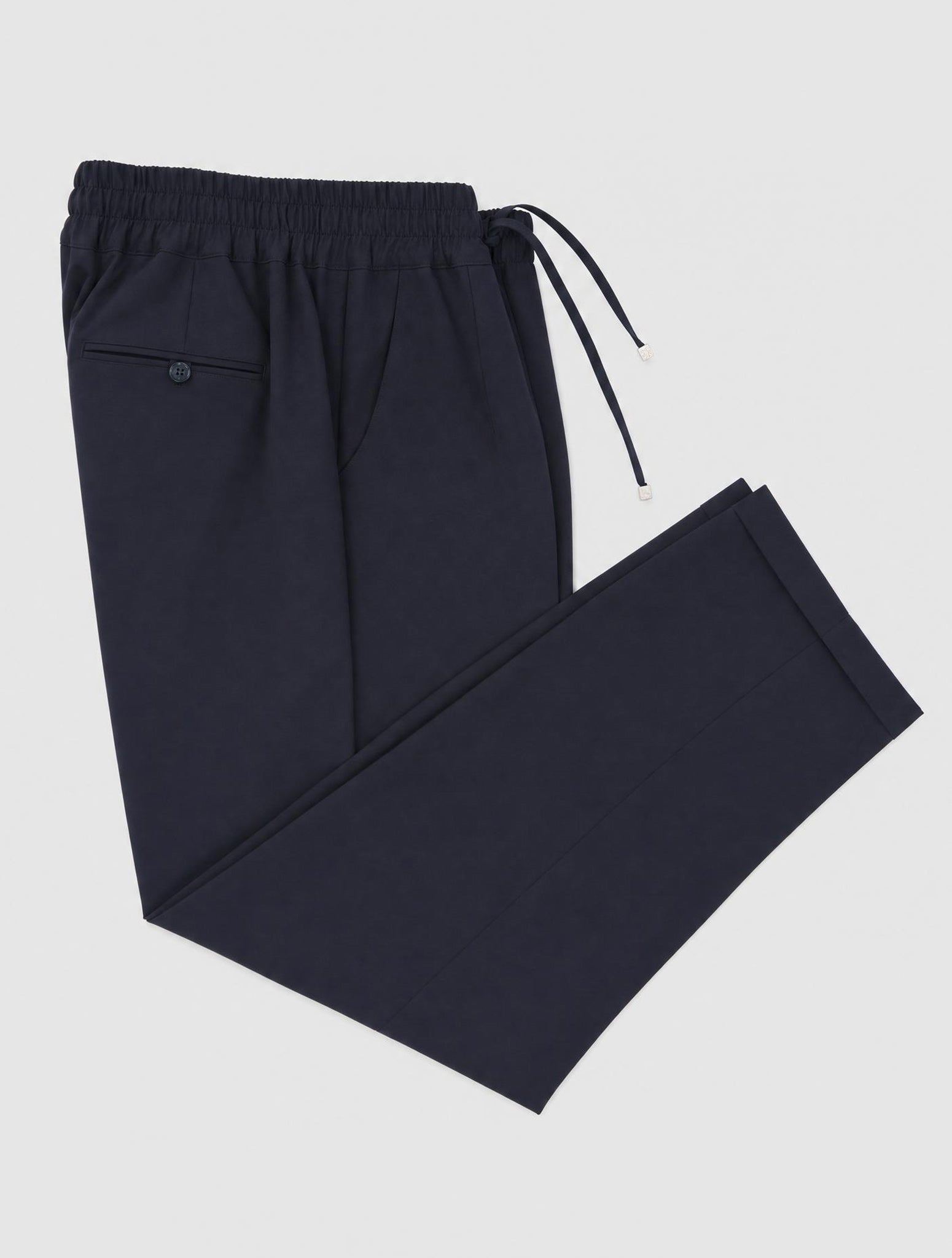 Kiton Blue Virgin Wool Ea Pants Women