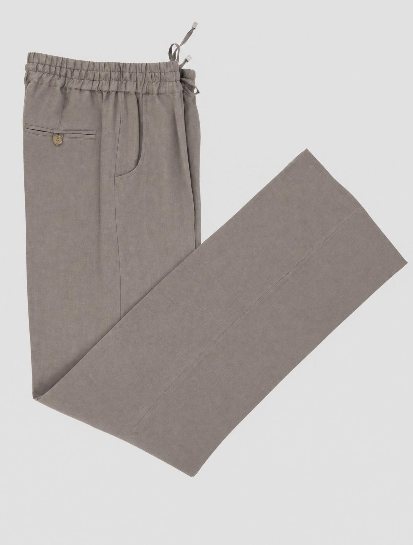 Kiton Beige Linen Pants Women