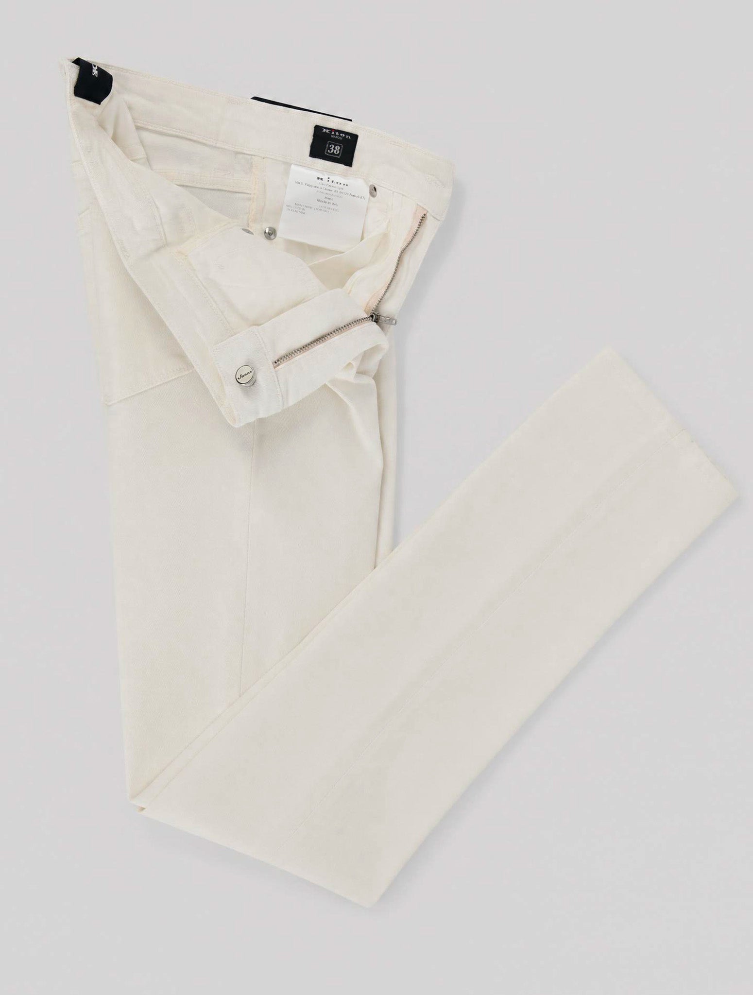 Kiton White Cotton Ea Jeans Women