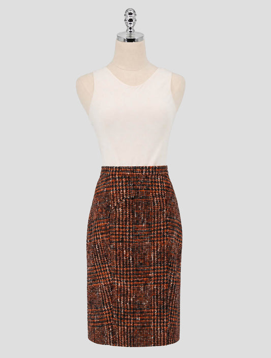 Kiton Multicolor Wool Alpaca Pl Skirt Women