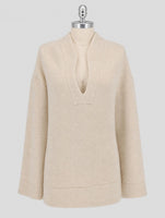 Kiton White Pa Wool Viscose Cashmere Sweater Women