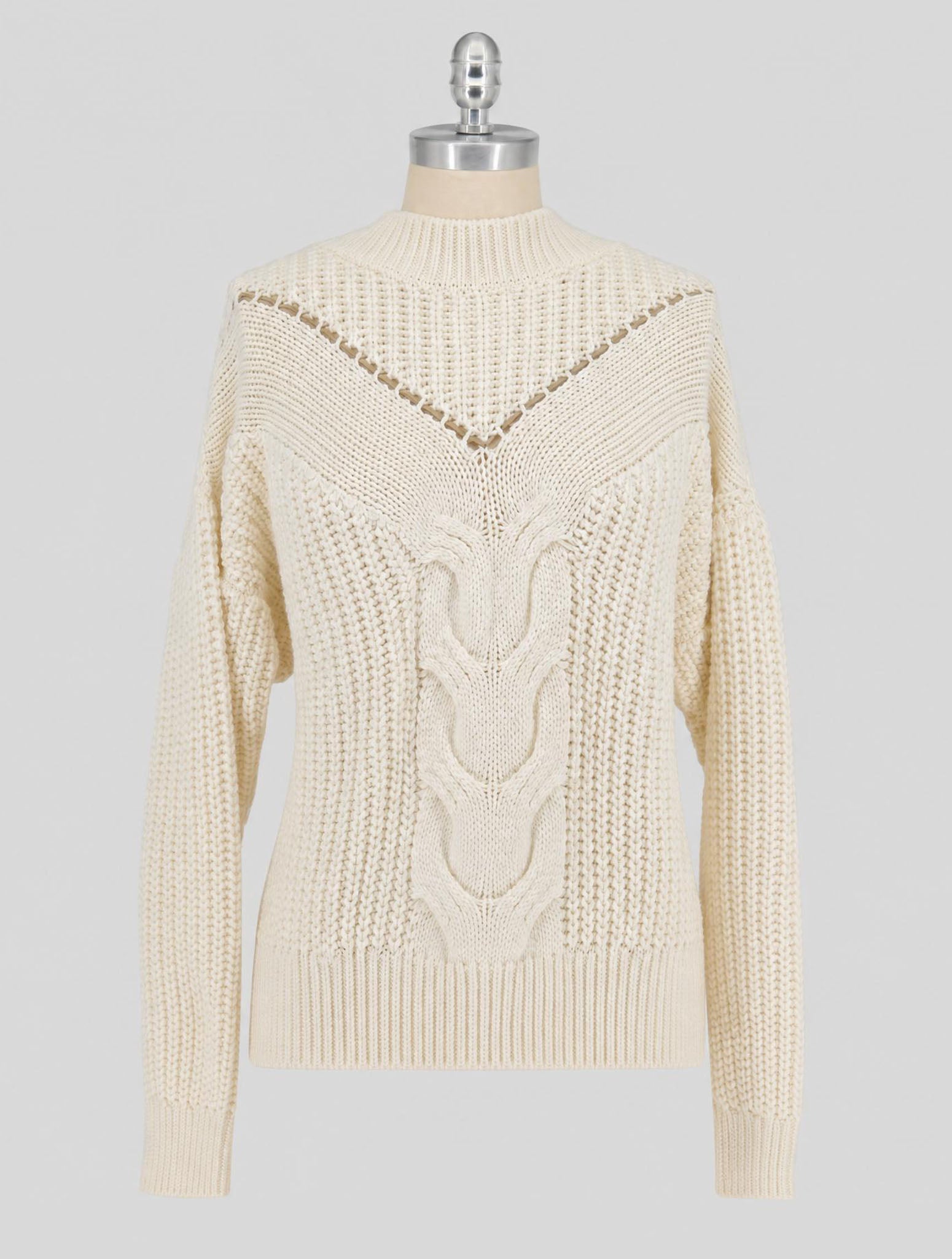Kiton Beige Cotton Silk Sweater Crewneck Women