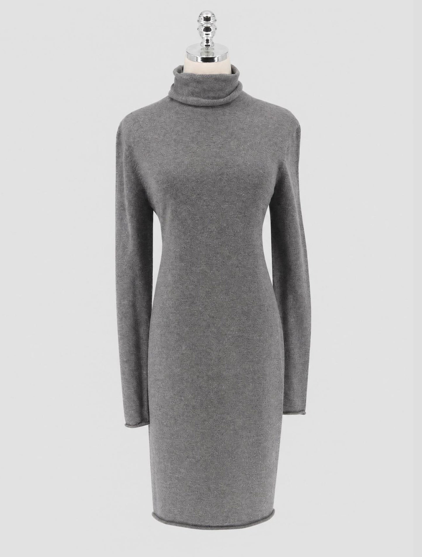 Kiton Gray Cashmere Dress Women