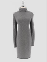 Kiton Gray Cashmere Dress Women