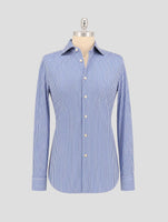 Kiton Blue White Cotton Pa Ea Shirt