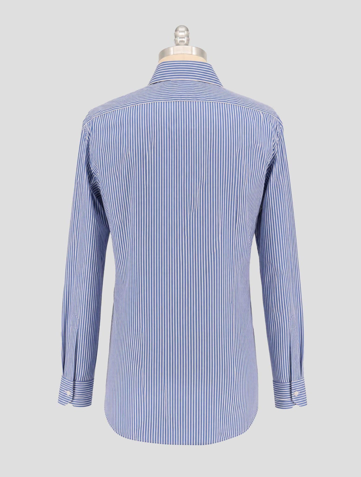 Kiton Blue White Cotton Pa Ea Shirt