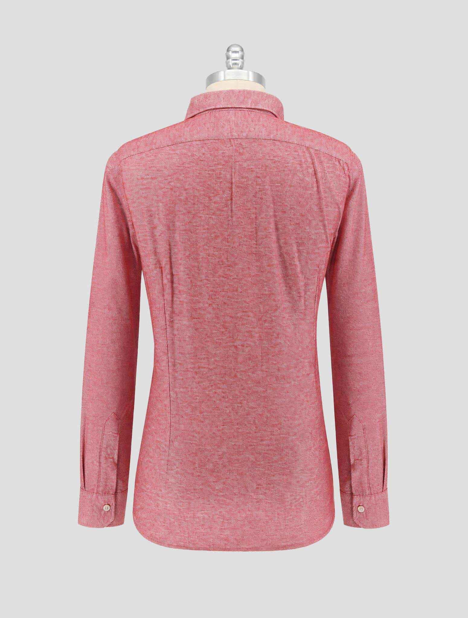 Kiton Red Cotton Shirt