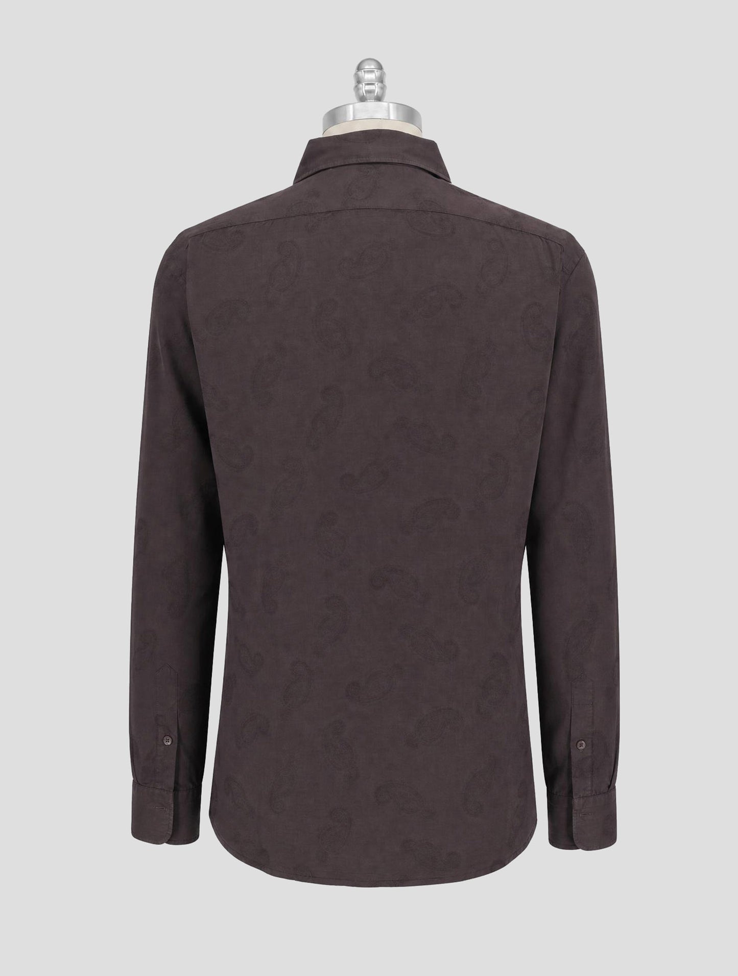Kiton Brown Cotton Linen Shirt