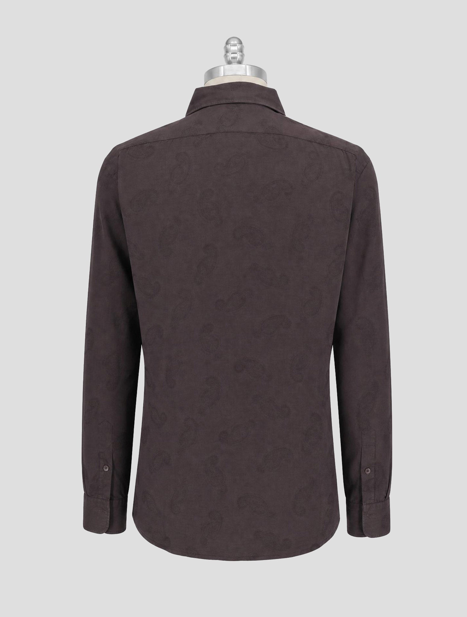 Kiton Brown Cotton Linen Shirt