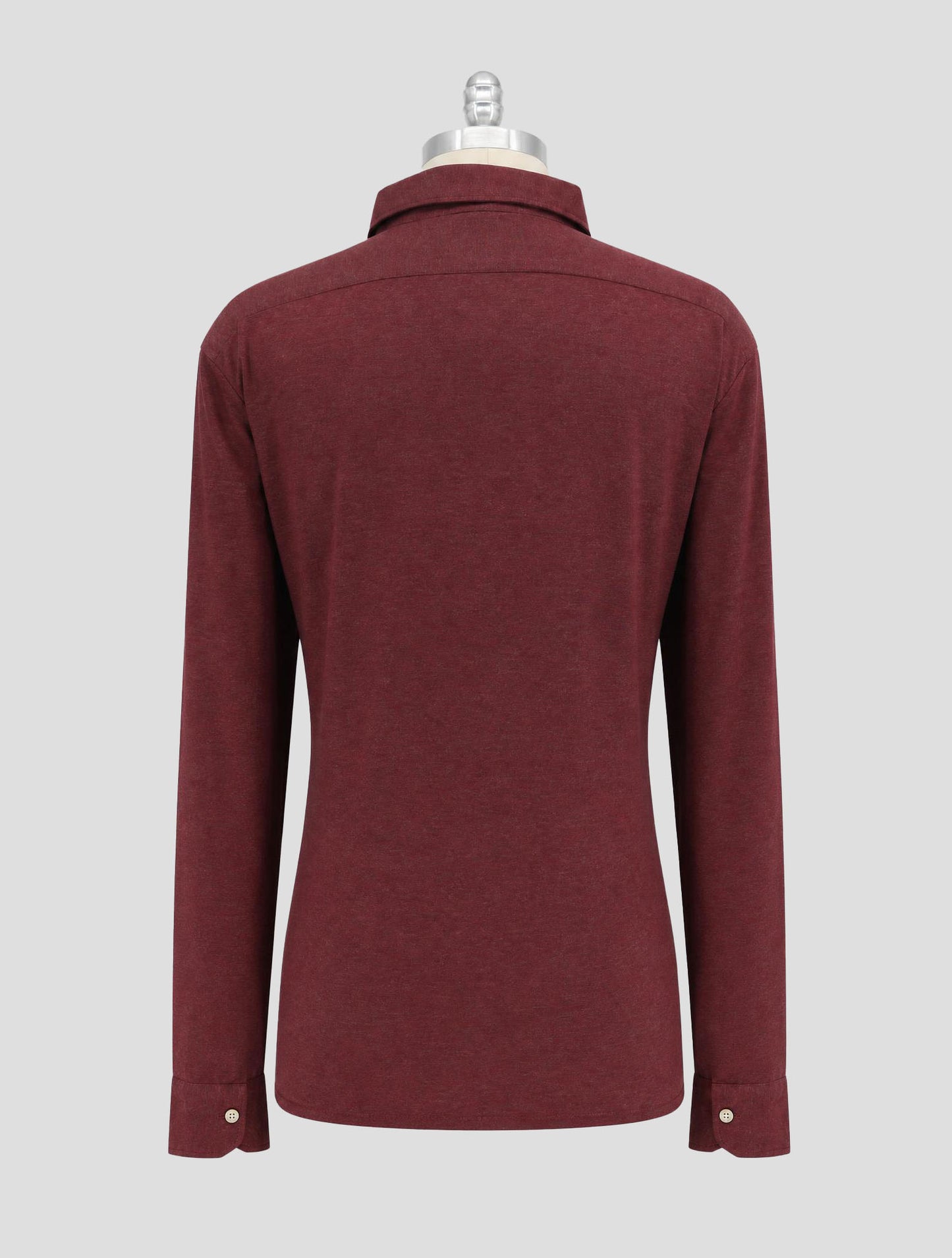 Kiton Burgundy Cotton Shirt