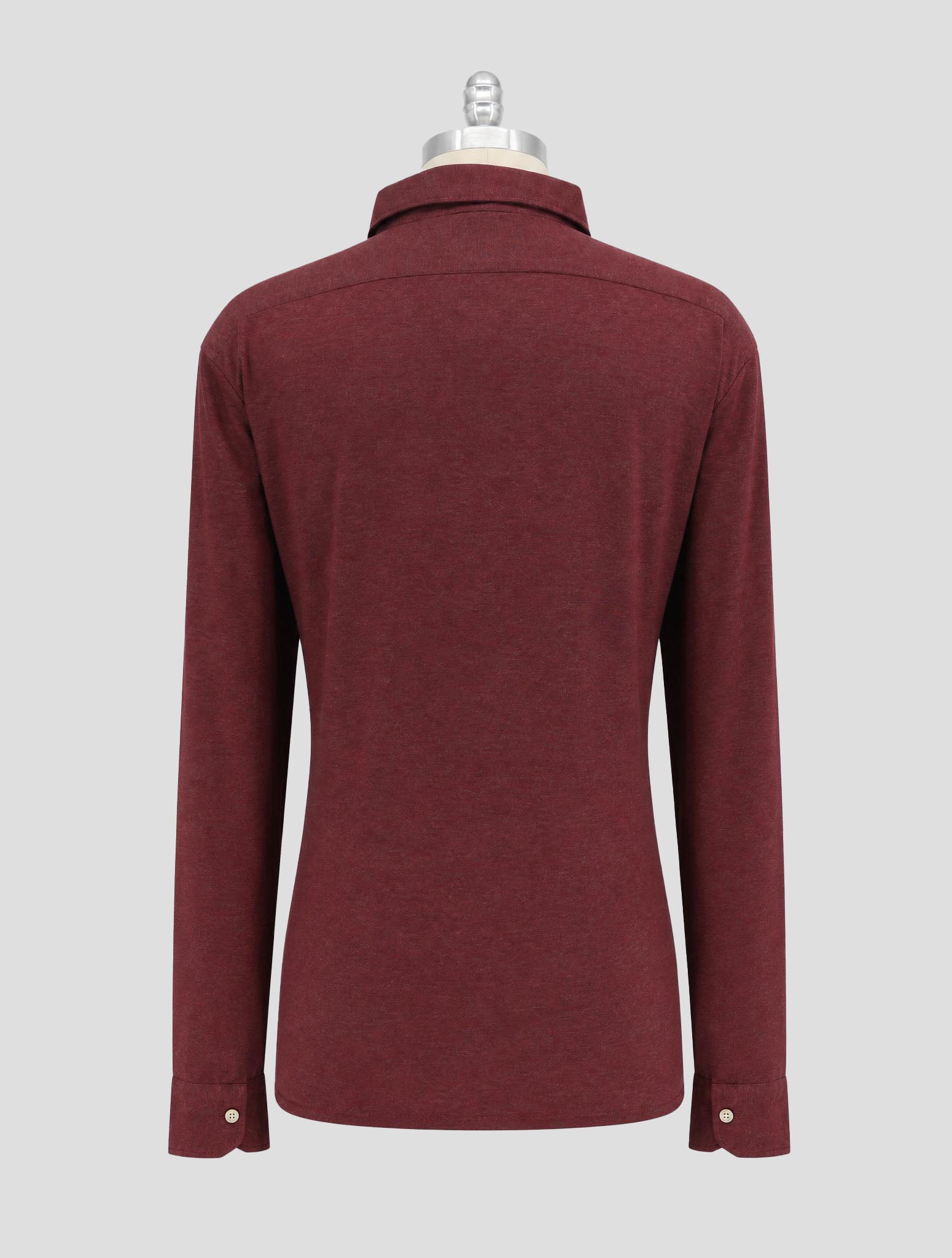 Kiton Burgundy Cotton Shirt