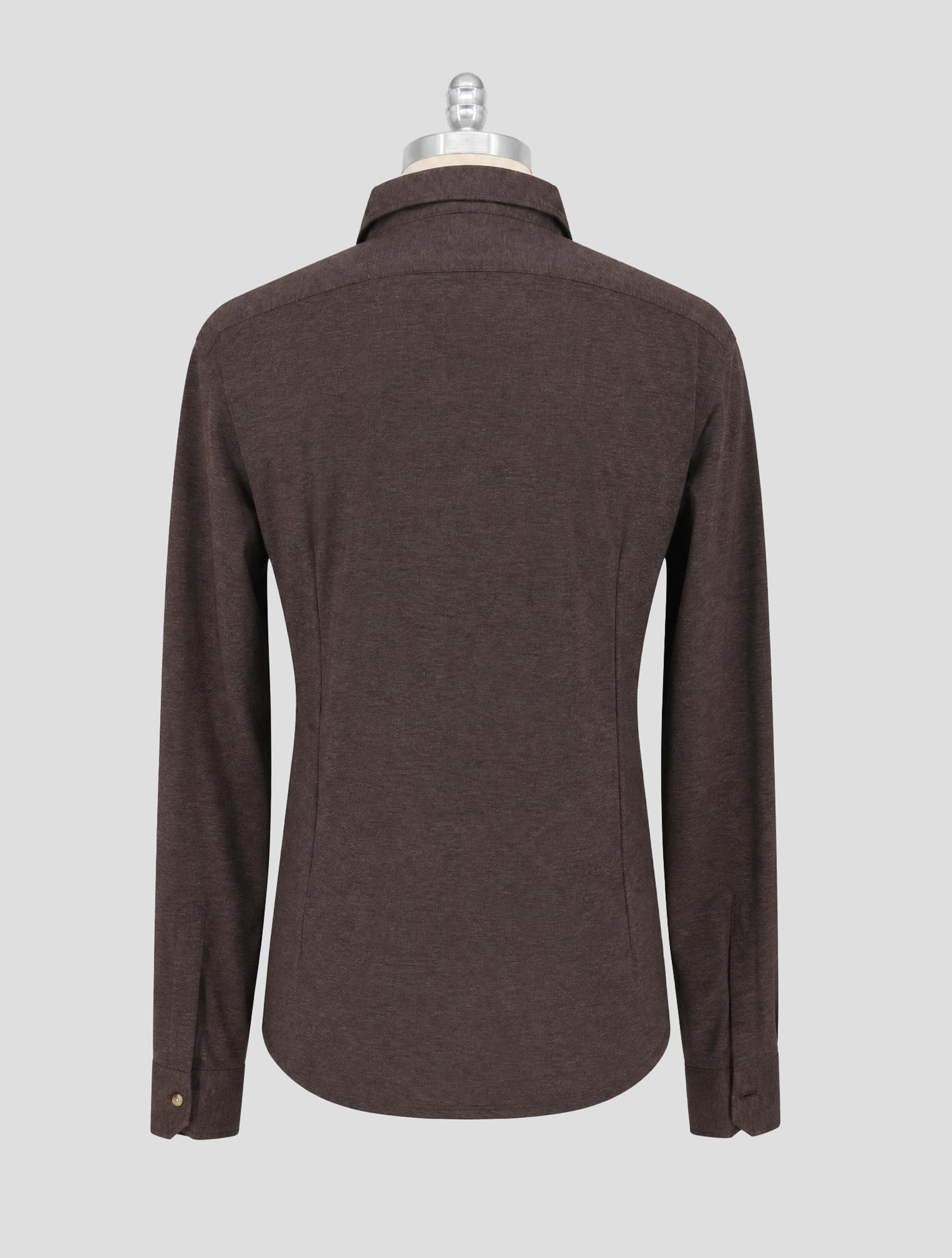 Kiton Brown Cotton Shirt