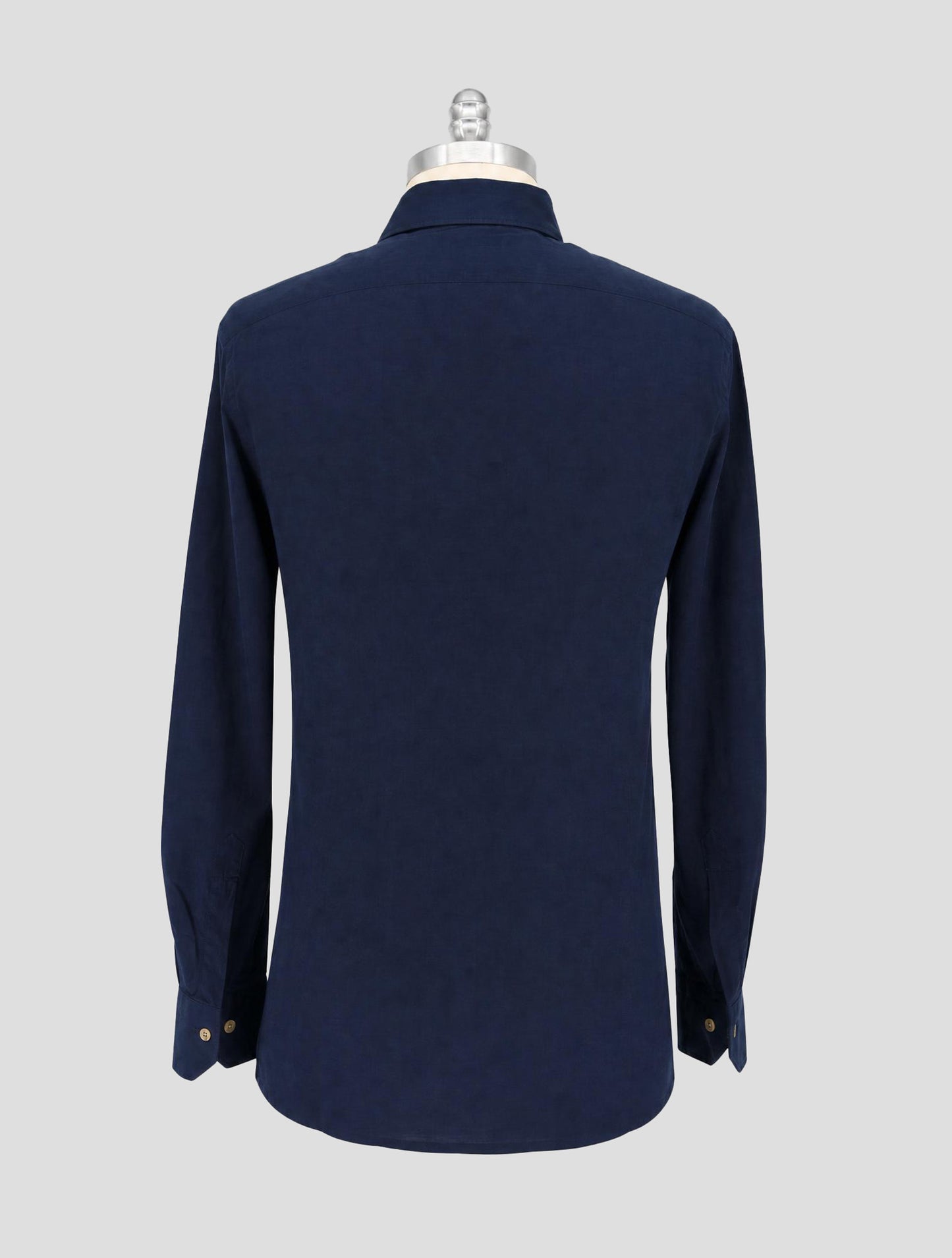 Kiton Blue Cotton Shirt