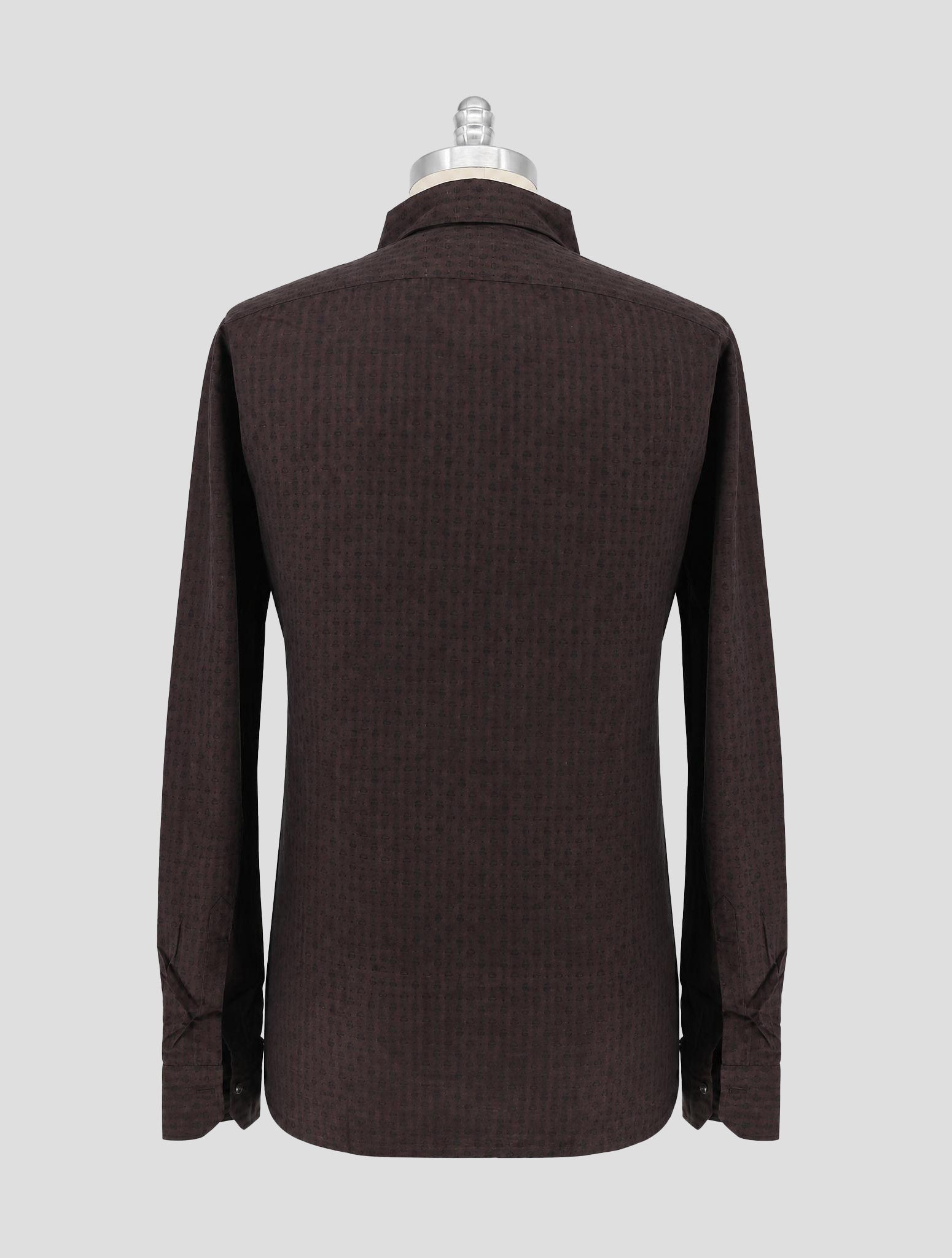 Kiton Brown Cotton Shirt