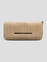 Kiton Beige Leather Pochette Women