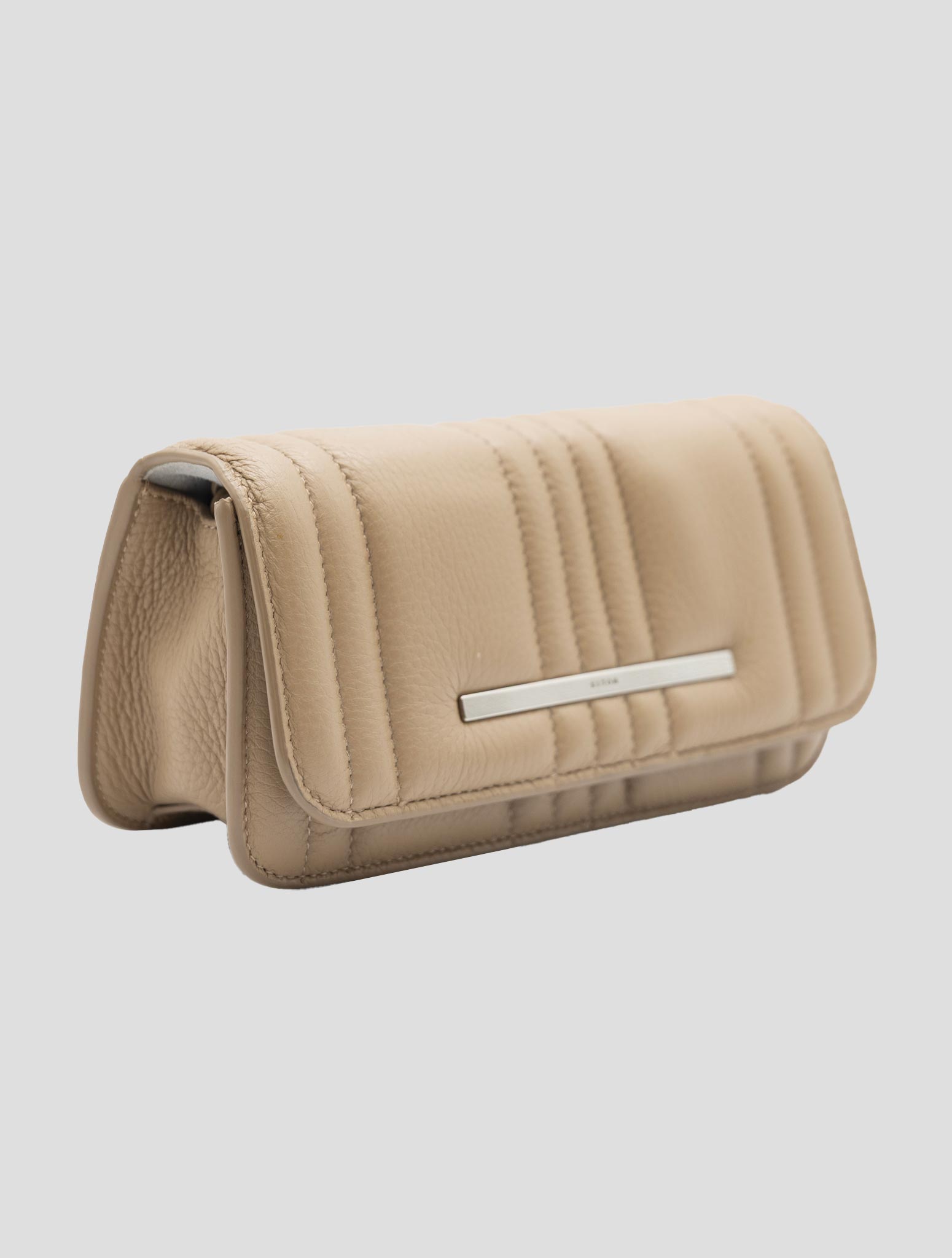 Kiton Beige Leather Pochette Women