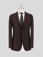 Kiton Brown Green Cotton Silk Cashmere Blazer