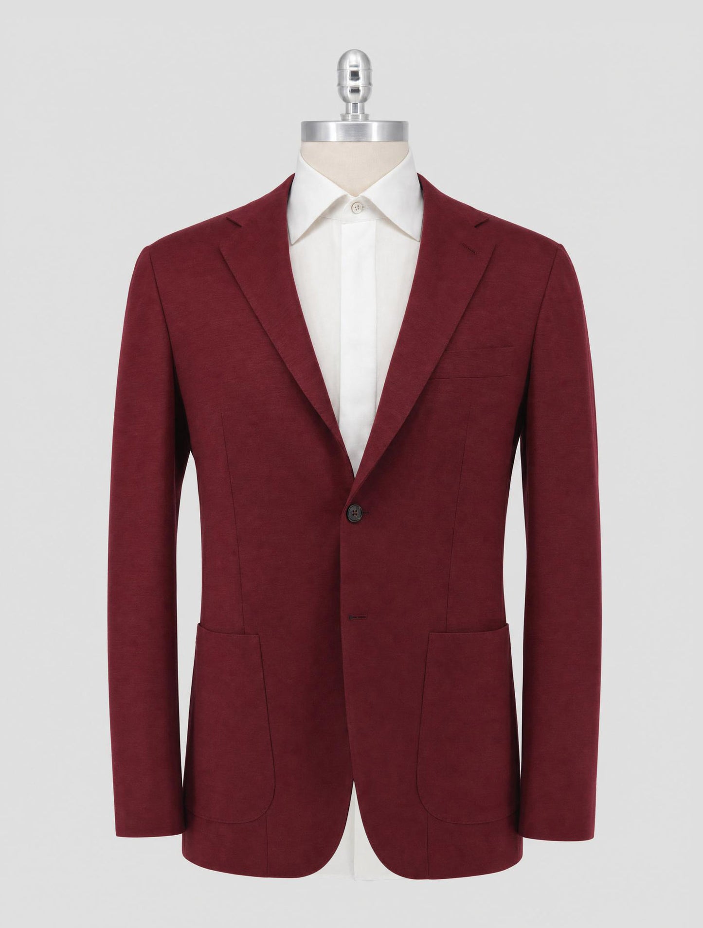 Kiton Burgundy Cashmere Blazer