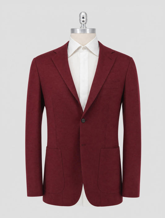 Kiton Burgundy Cashmere Blazer