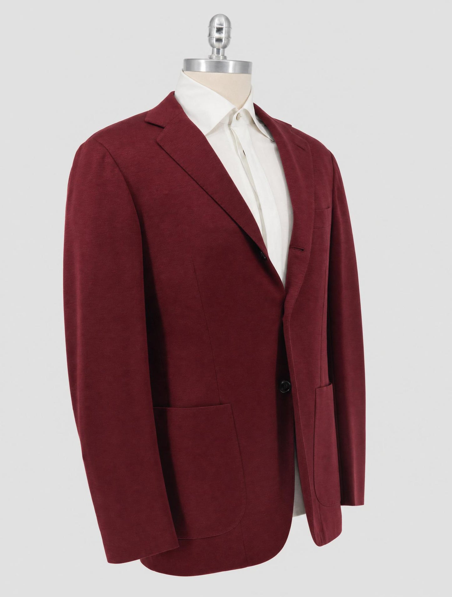 Kiton Burgundy Cashmere Blazer