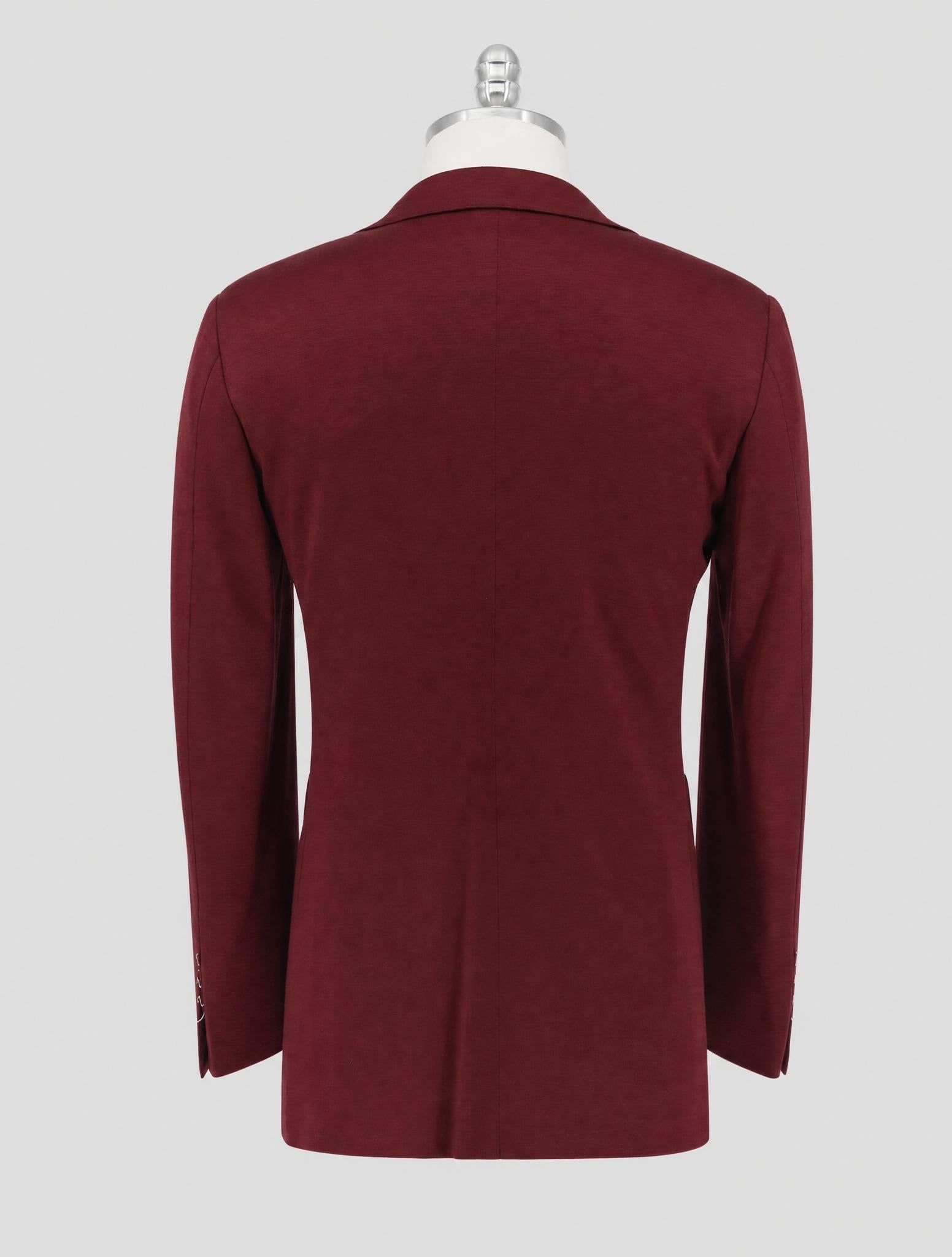 Kiton Burgundy Cashmere Blazer