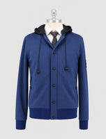Kiton Knt Blue Pl Cotton Ea Coat