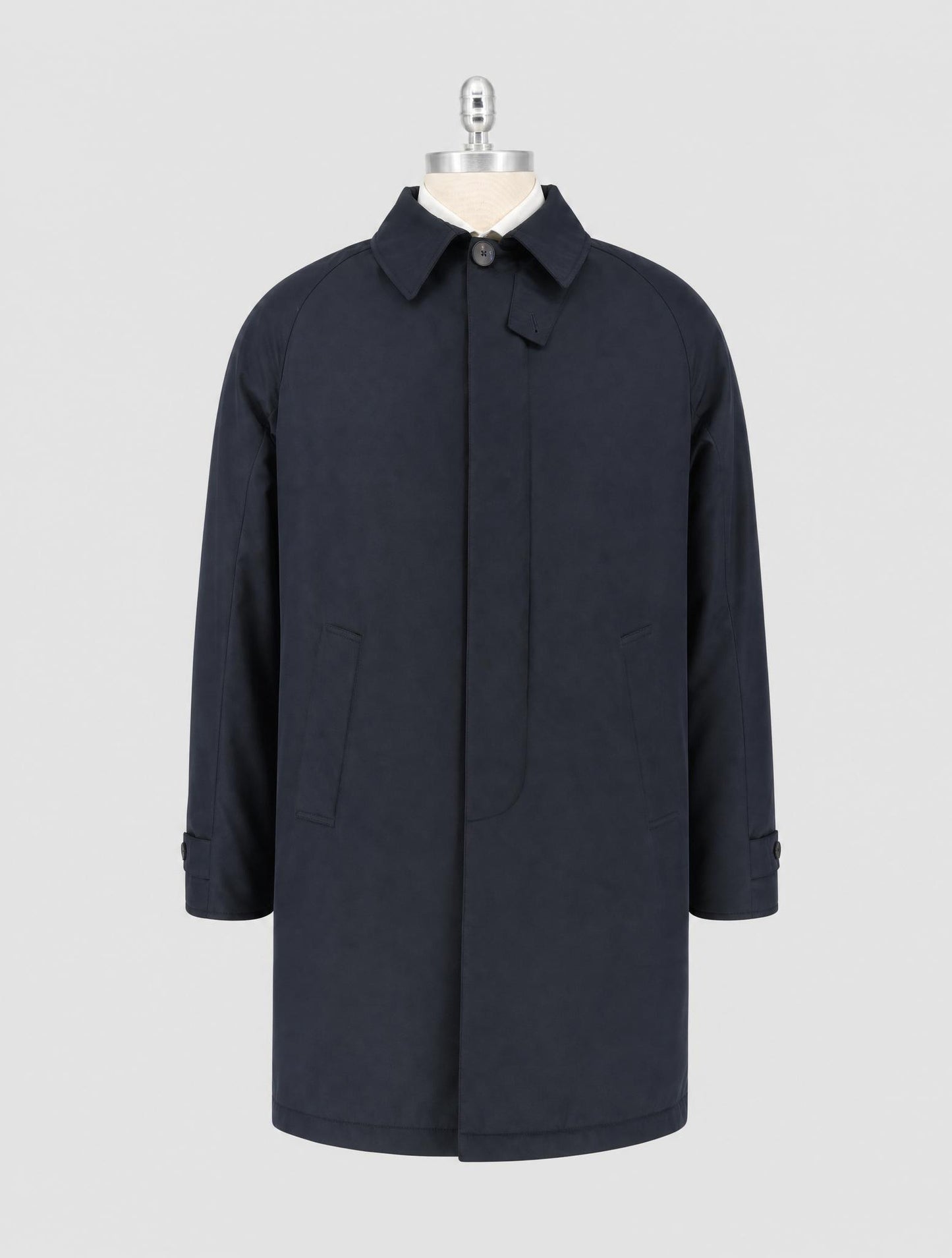 Kiton Knt Blue Pl Coat