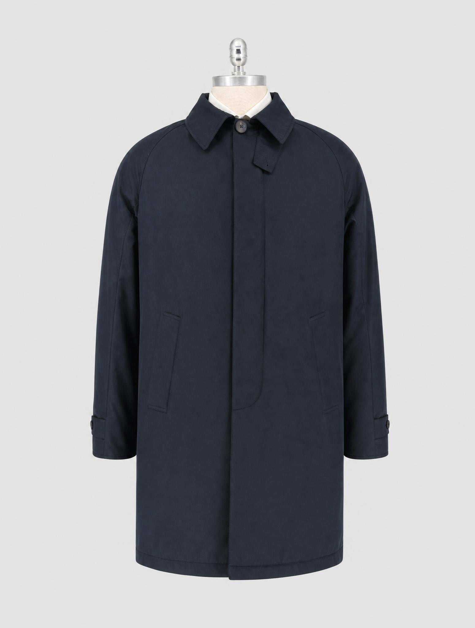 Kiton Knt Blue Pl Coat