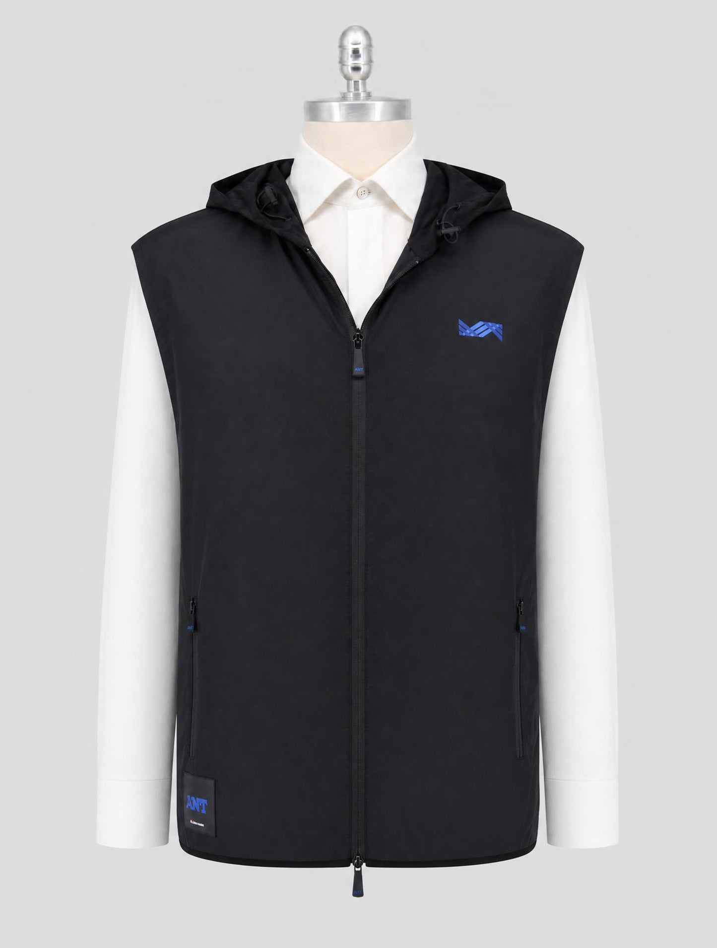 Kiton Knt Black Pa Coat Gilet