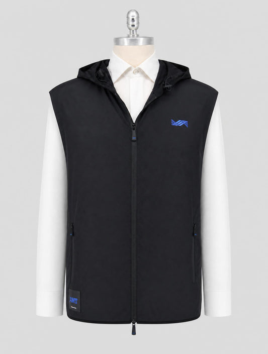 Kiton Knt Black Pa Coat Gilet