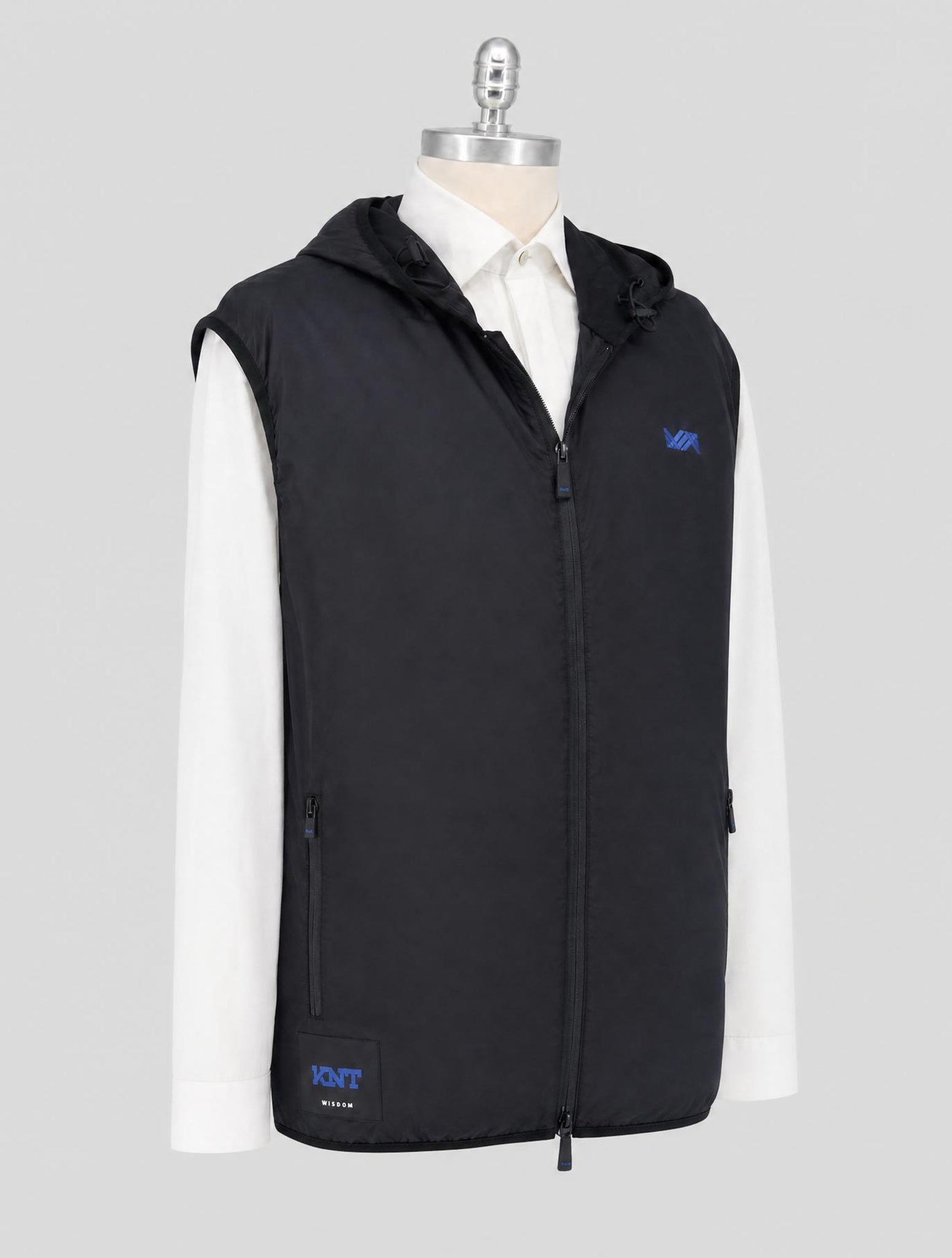 Kiton Knt Black Pa Coat Gilet