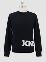 Kiton Knt Black Cotton Sweater Crewneck