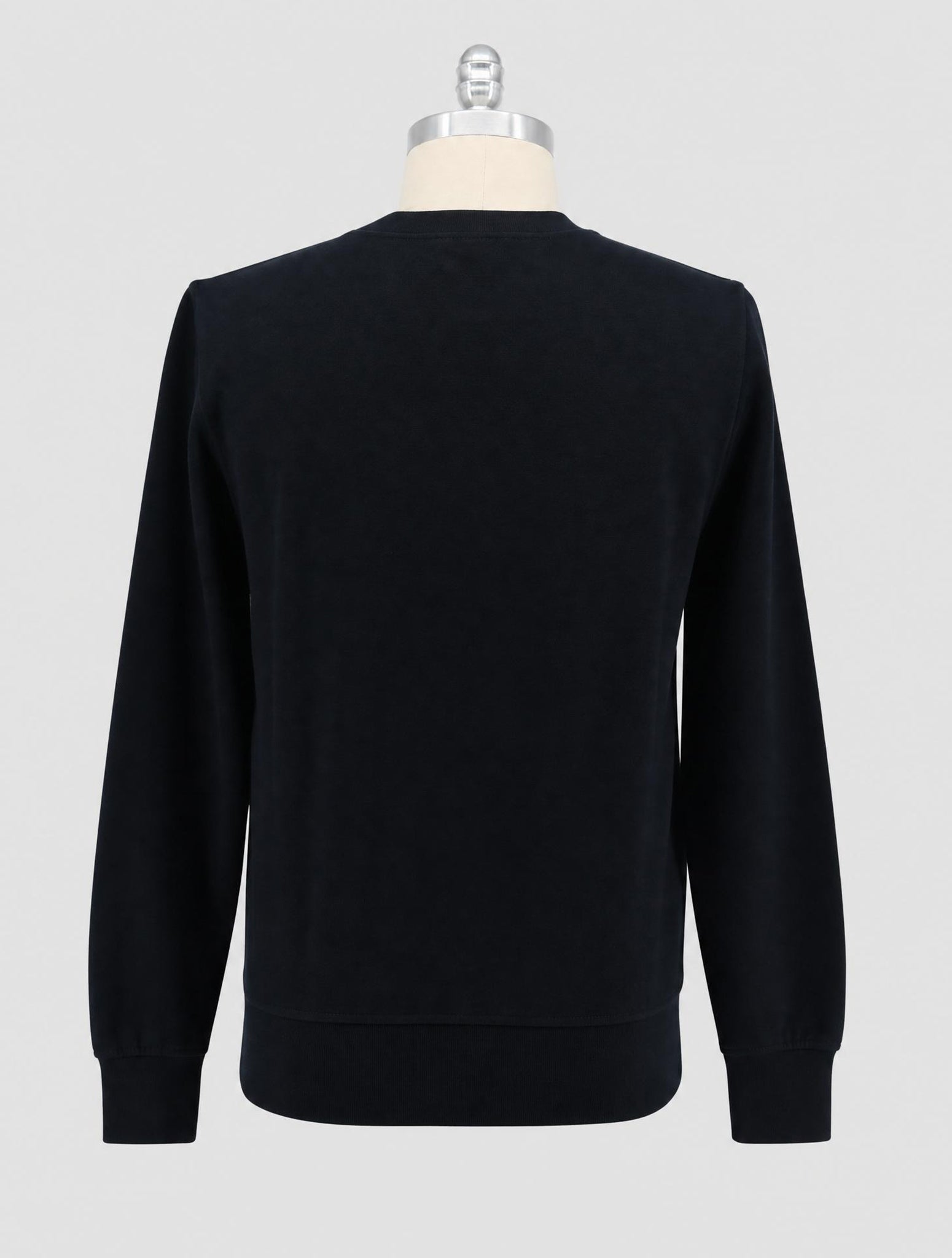 Kiton Knt Black Cotton Sweater Crewneck