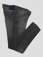 Kiton Gray Cotton Ea Jeans