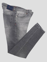 Kiton Gray Cotton Ea Jeans