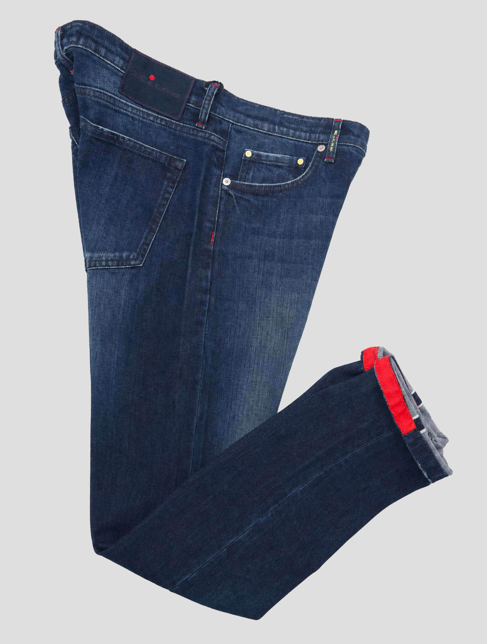 Kiton Blue Cotton Ea Jeans