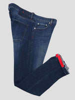 Kiton Blue Cotton Ea Jeans