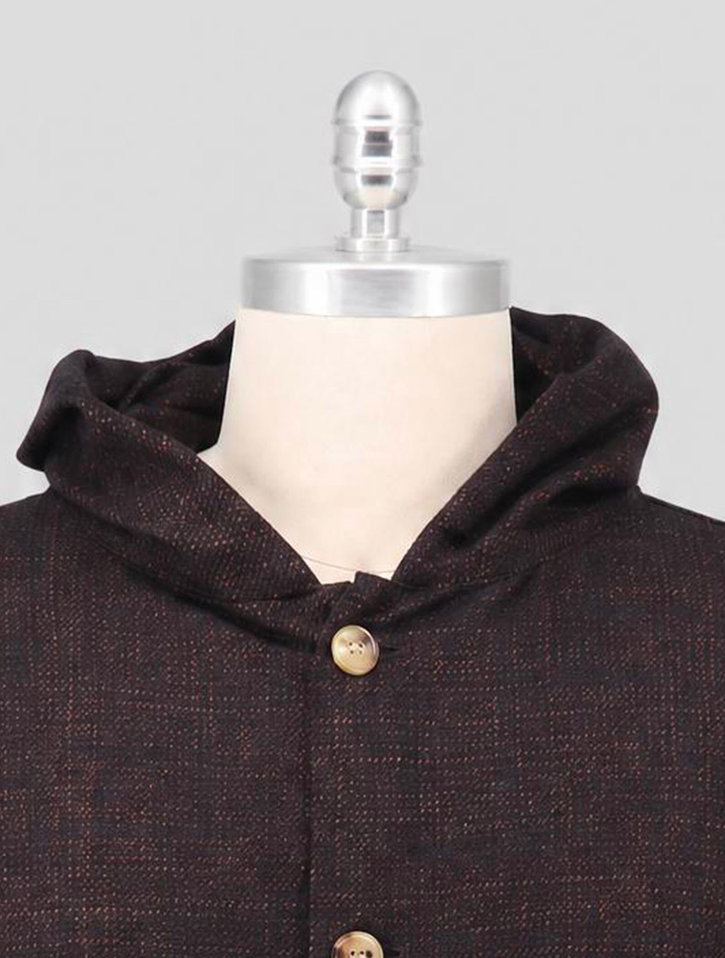 Kiton Brown Cashmere Wool Silk Overshirt