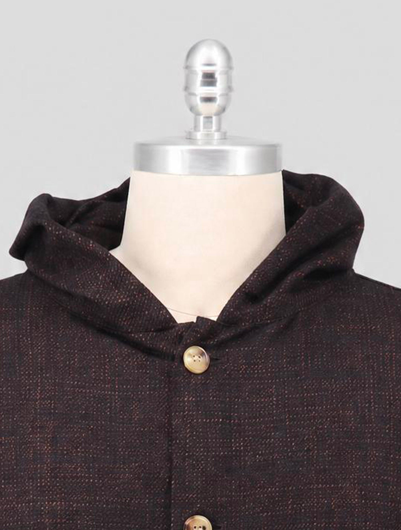 Kiton Brown Cashmere Wool Silk Overshirt