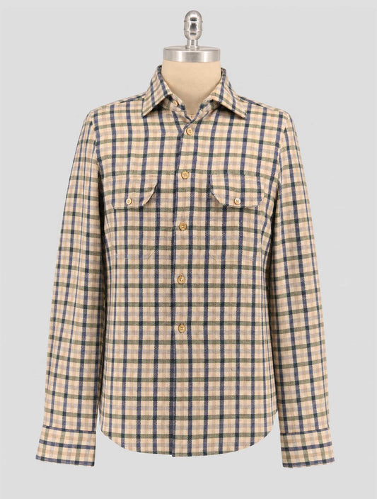 Kiton Multicolor Linen Cashmere Shirt