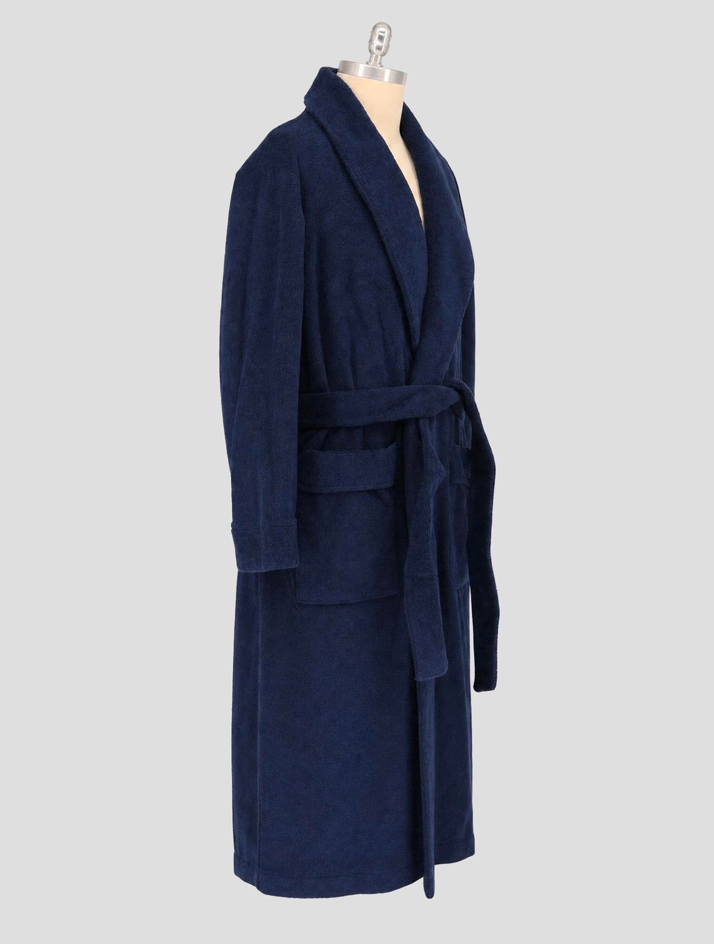 Kiton Blue Cotton Dressing Gown