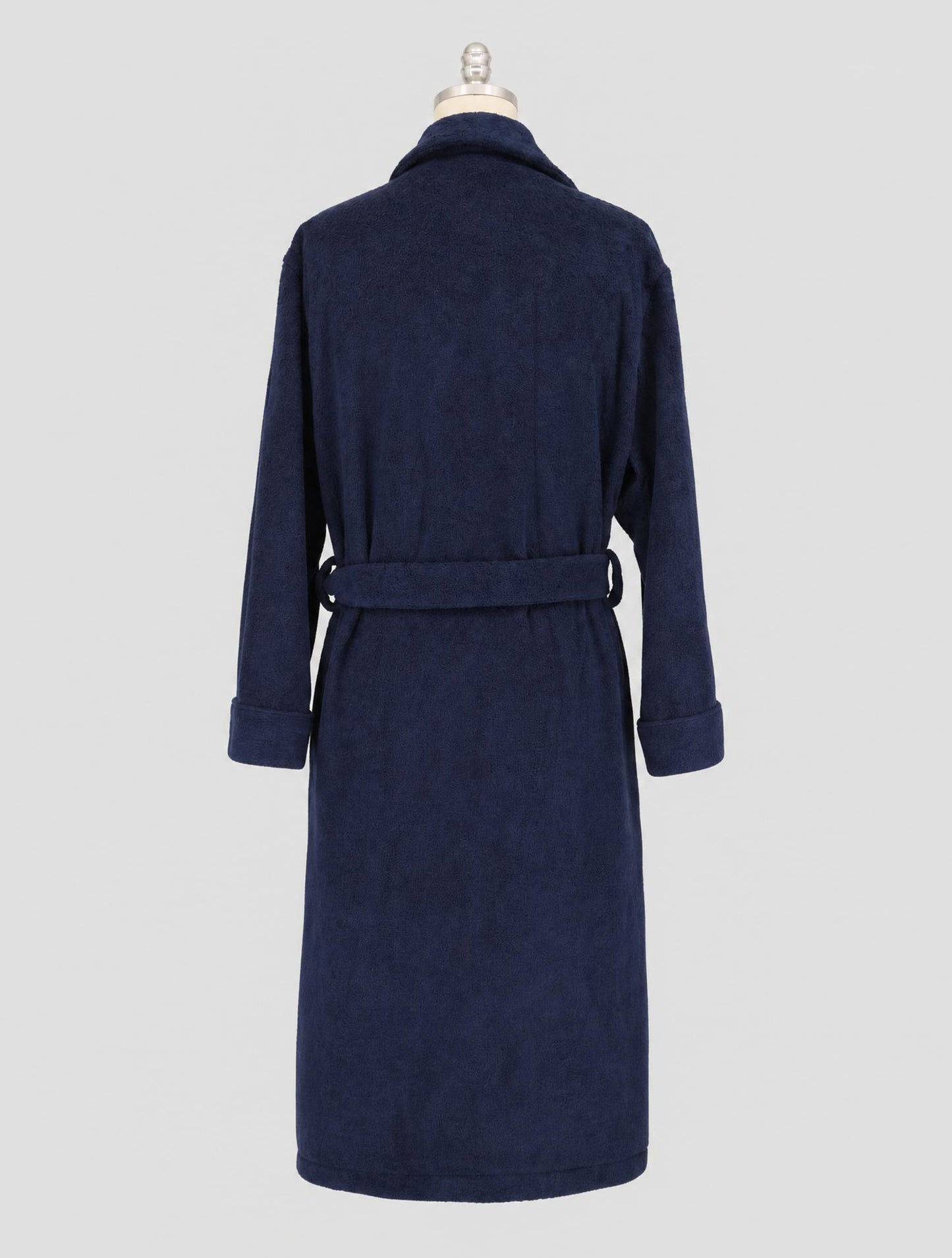 Kiton Blue Cotton Dressing Gown